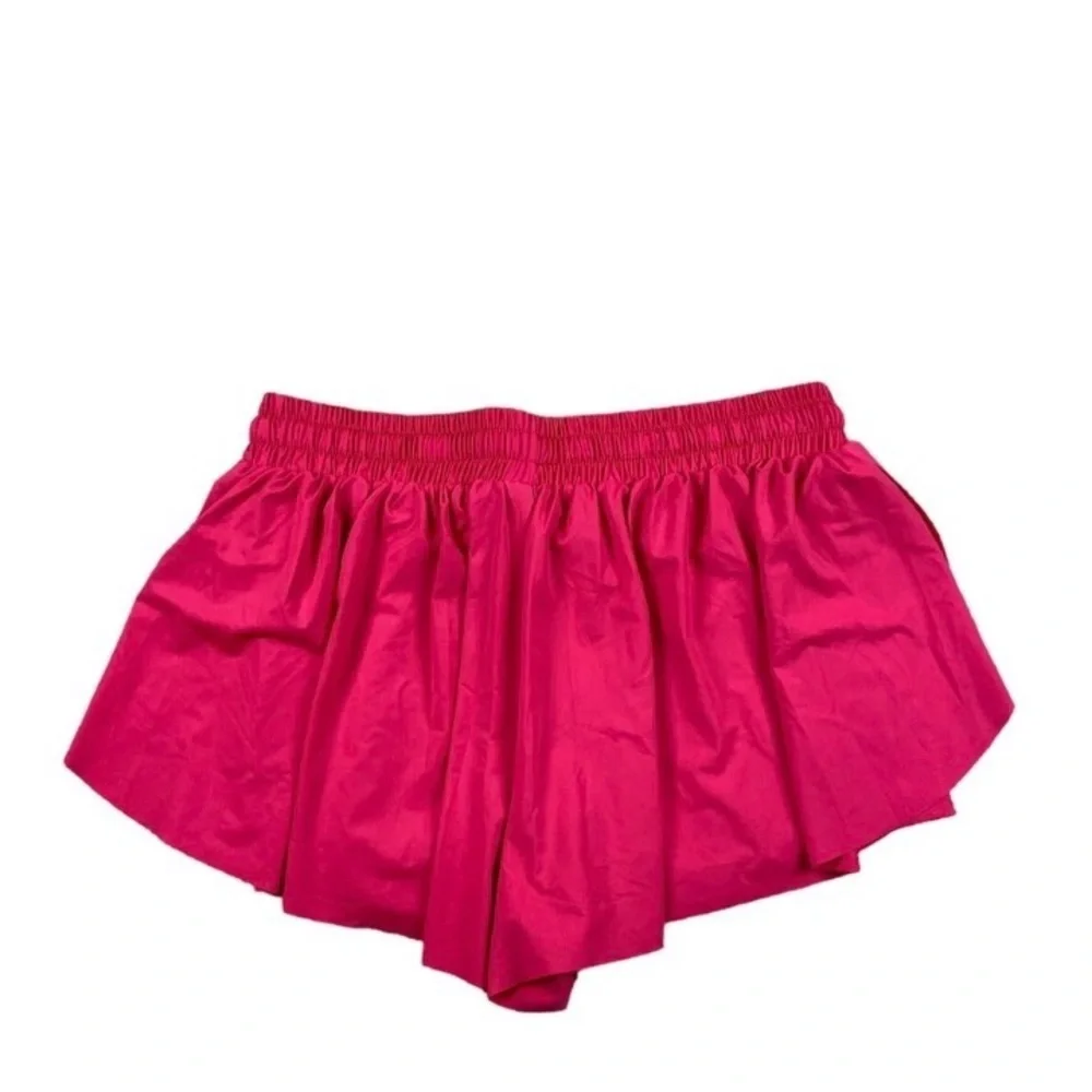 Fuchsia Athletic Shorts for Women - Picture 3 of 4